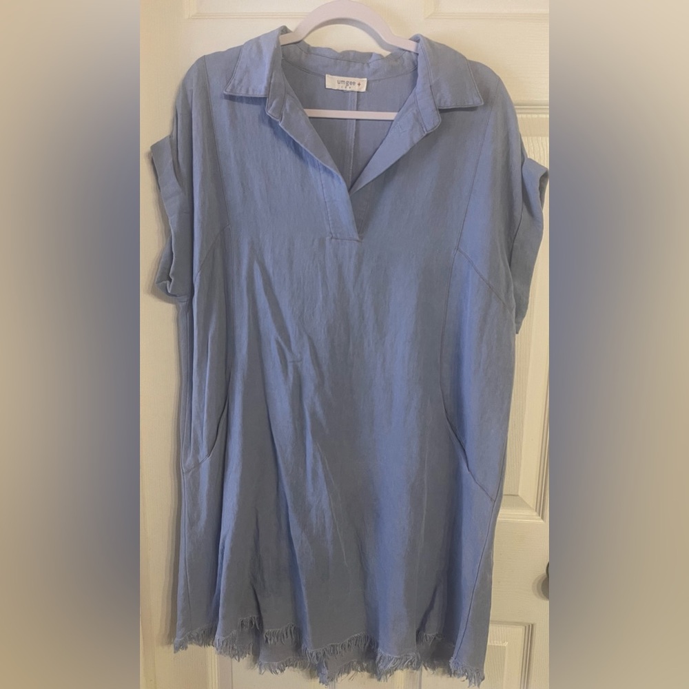 Blue dress / longer top